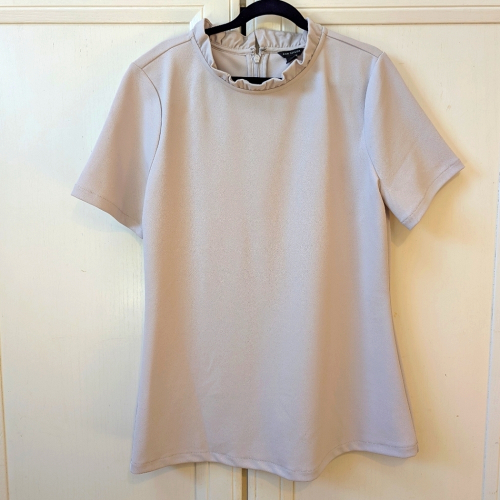 Elegant Pale Grey Women's Top